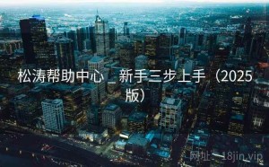 松涛帮助中心 _ 新手三步上手（2025版）