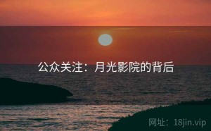 公众关注：月光影院的背后